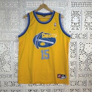 Nike Yellow Carmelo Anthony Denver Nuggets #15 NBA Jersey Sz Mens XL +2 Inches